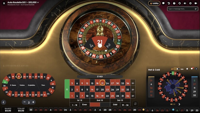 Screen Auto Roulette (Pragmatic Play) 3