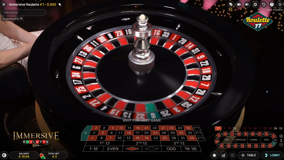 Screen Immersive Roulette 1