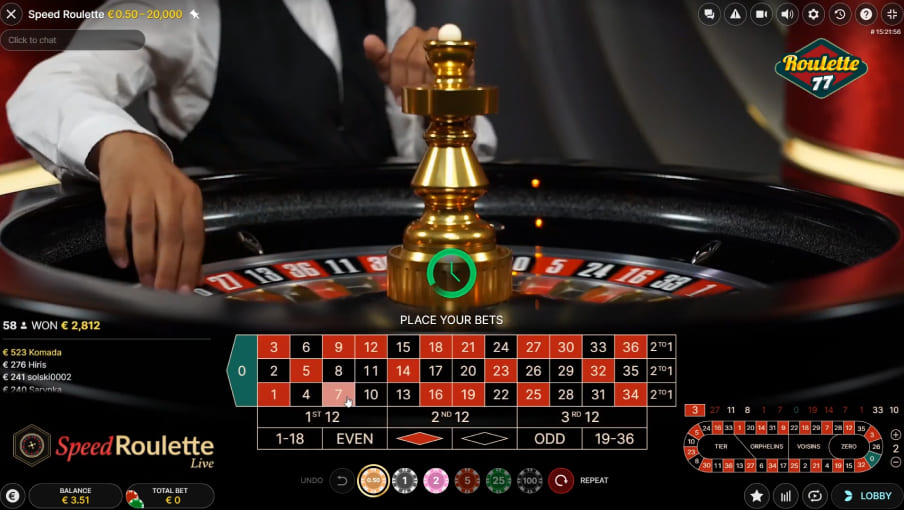 Screen Speed Roulette 3