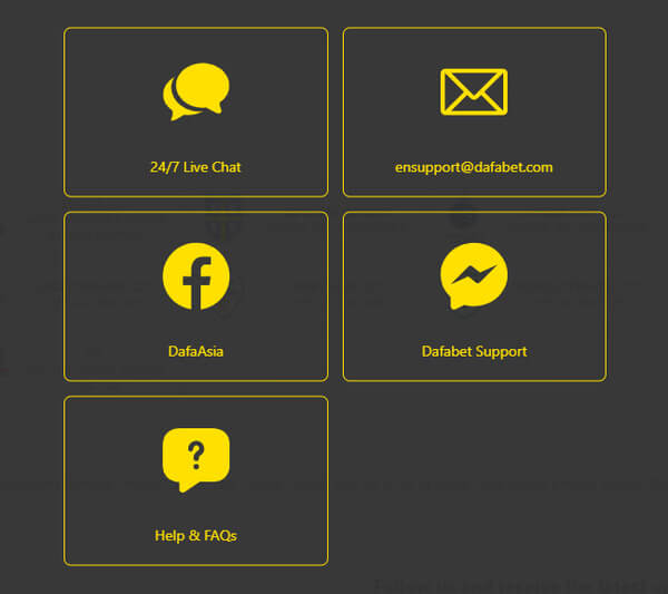Dafabet support